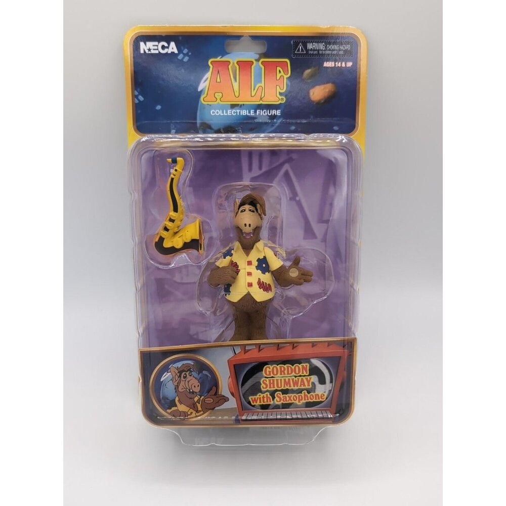NECA Alf Gordon Shumway with Saxophone 4" Collectible Figure New